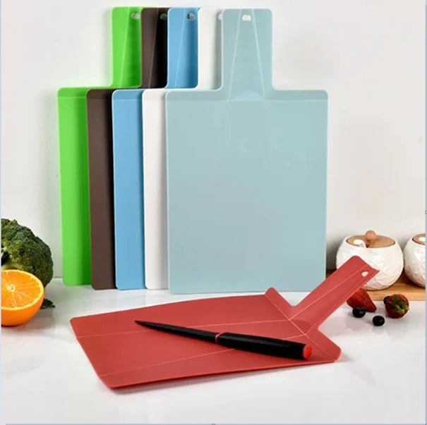 Multi-functional Kitchen New Design Plastic Folding Foldable Collapsible Chopping Board Block Cutting Board With Handle