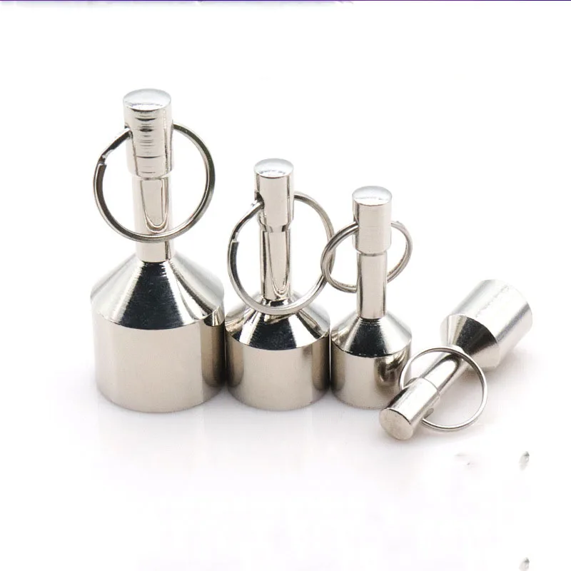 Super Strong Keychain Neodymium Magnet Pocket Chain With Split Ring Test Key Holder Keyrings