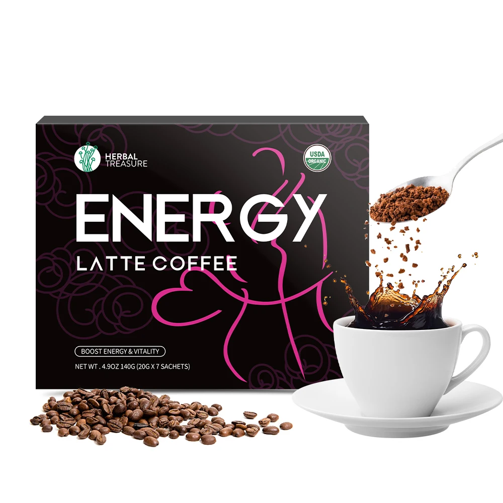 Medicinal Mushroom Coffee with Arabica Coffee Bean and Man Power Coffee Instant Drinks