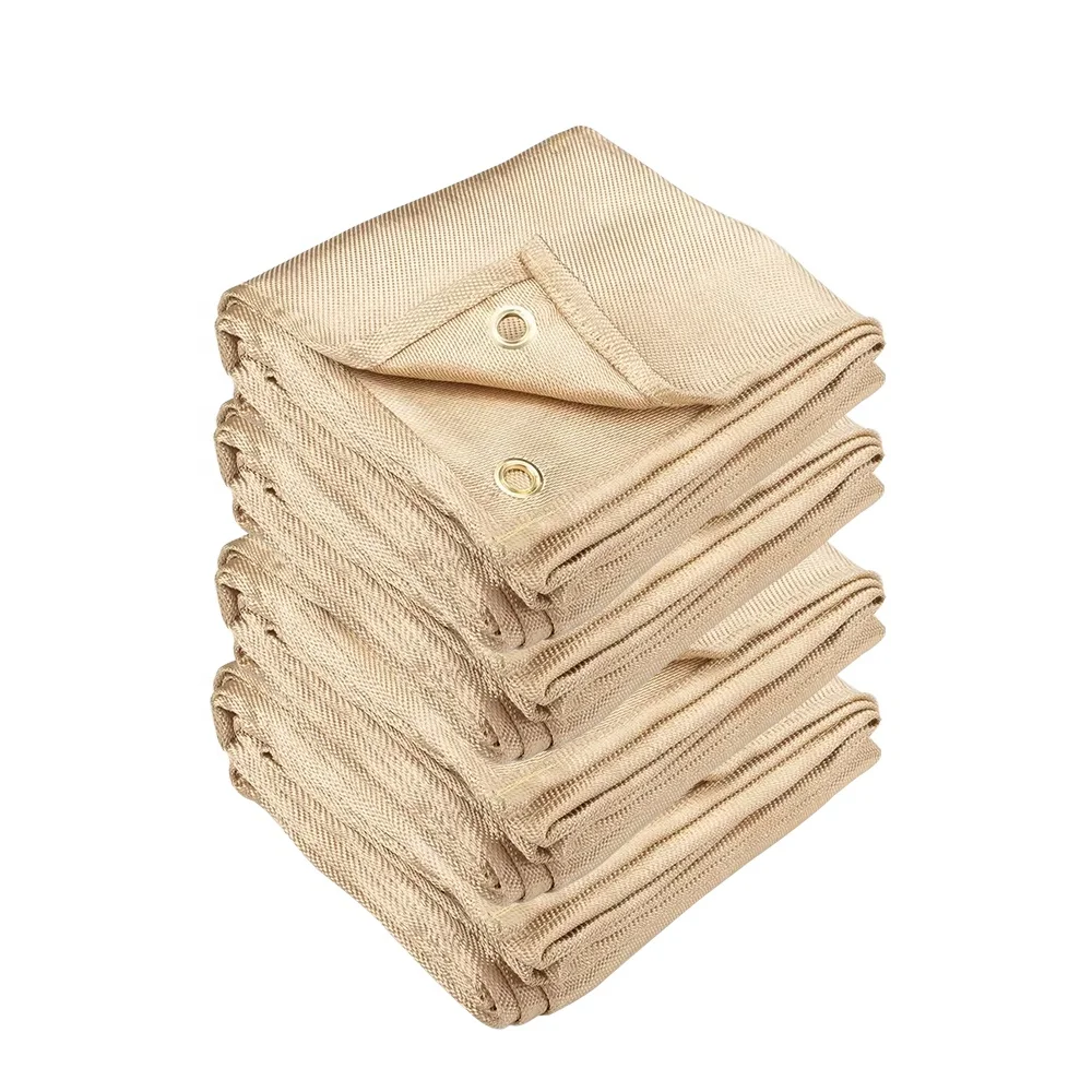 Fiberglass Welding Curtain Heat Insulation Industrial  1M X 1M  Heavy Duty Welding Blanket