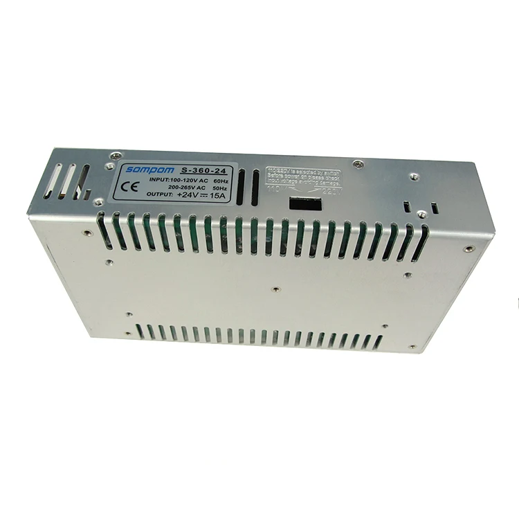 Широкий диапазон ввода Ac Smps для Dc Led Driver 360W 24V 15A S-360-24 Переключение питания