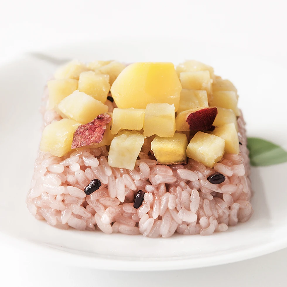 Chestnuts sweet potatoes steamed sticky rice cuisine supply ready to eat frozen food