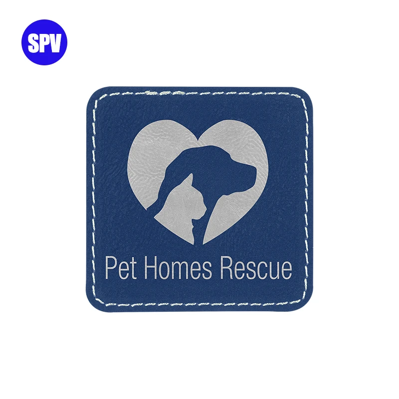 Laserable Leatherette Jeans Clothing Labels Manufacturer Custom Logo Embossed Real Genuine Leather Patches for Hats