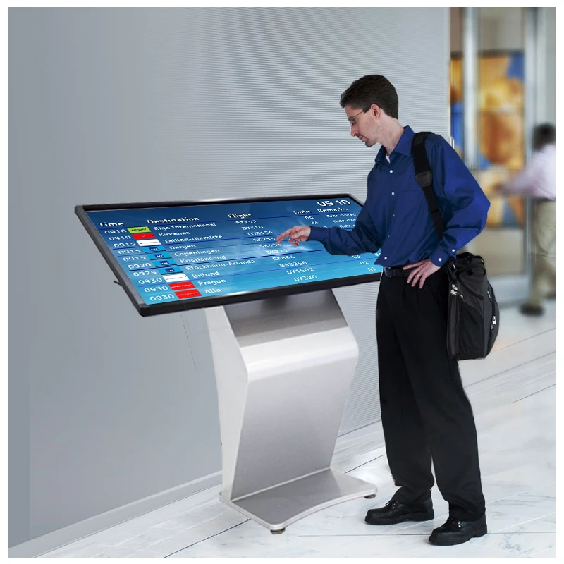 Wholesale Hot Sale 43 inch self service vertical touch screen kiosk lobby touch screen