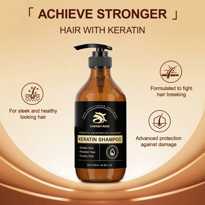HuaXia Curly Hair Extremely Hydrating Keratin Shampoo And Conditioner Argan Oil Shampoo