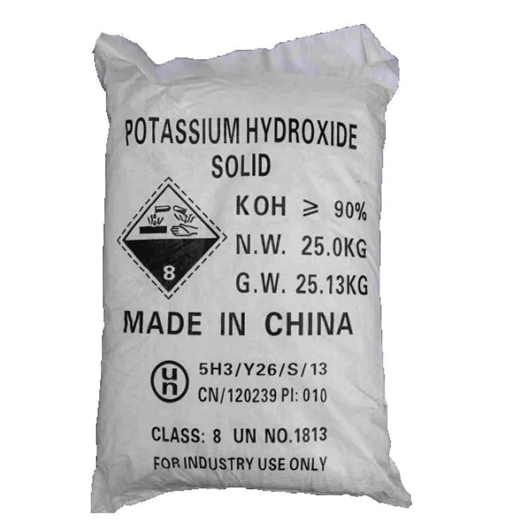 white flakes 90% potassium hydroxide / KOH 90 with low price 1310-58-3