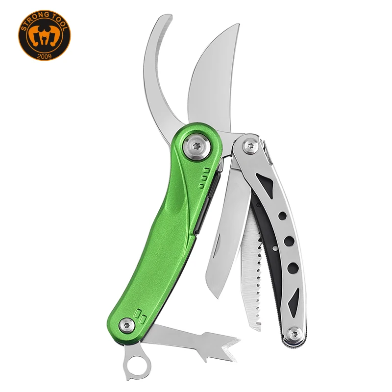 High Quality Professional  Multifunctional Gardening Shears Stainless Steel Garden Cutting Pruners