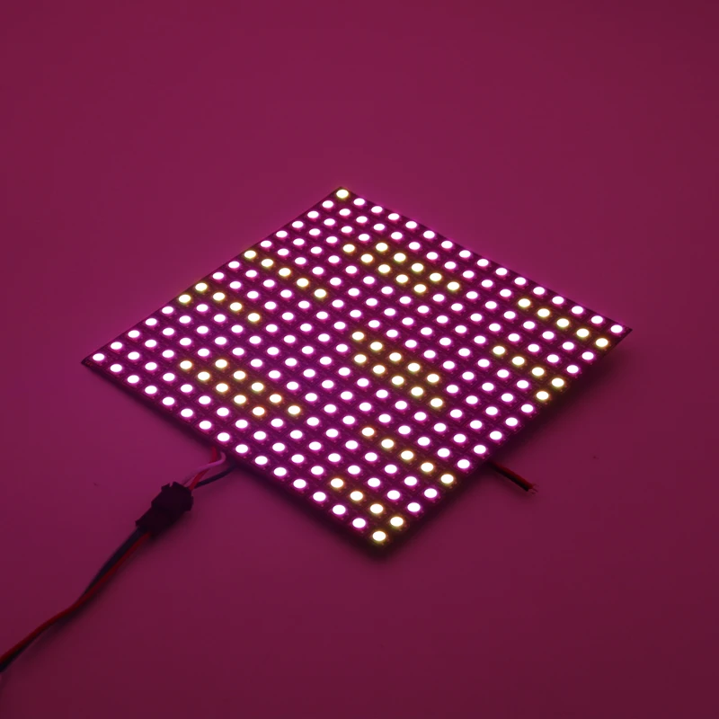 16x16 светодиодная матрица 256 пикселей WS2812B цифровая Гибкая Светодиодная панель индивидуально Адресуемая полноцветная мечта