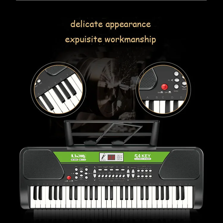 54 Keys mic & USB musical girl gifts piano electronic organ keyboard instrument toy