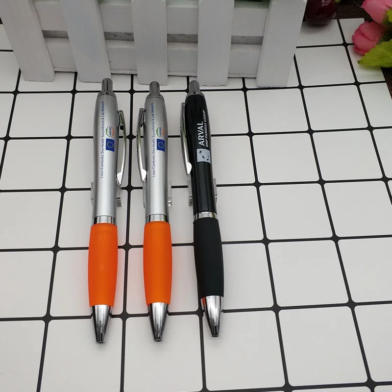 
Wholesale Personalized Logo Customized Plastic Ball Pen Stationery Ballpens Advertising Ballpoint Pens 