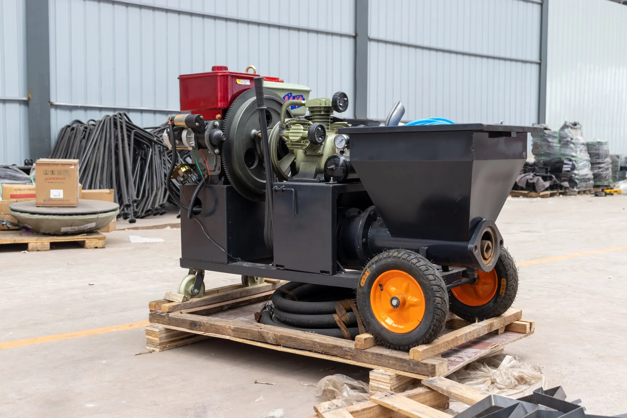 Small Portable Cement Sprayer Mortar Large Capacity High Efficiency on Sale