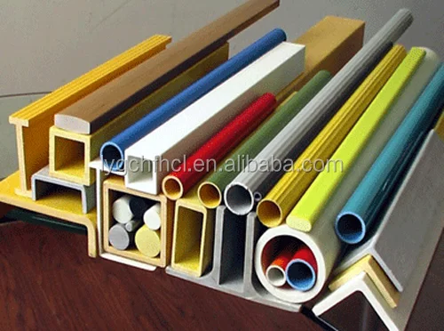 Corrosion Resistance GRP or FRP Structural Pultruded Profiles Fiberglass Construction Accessories