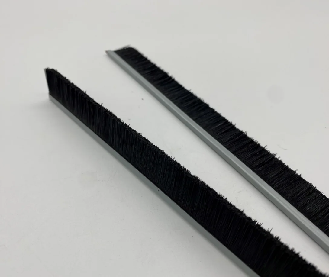 Frameless folding glass doors accessories brush seal Glass door fittings