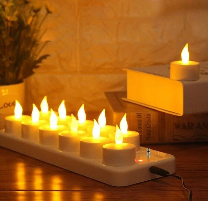 Wholesale Electrical Garden Candle Remote Control 3D Wick Electric Light Candles for Decoration