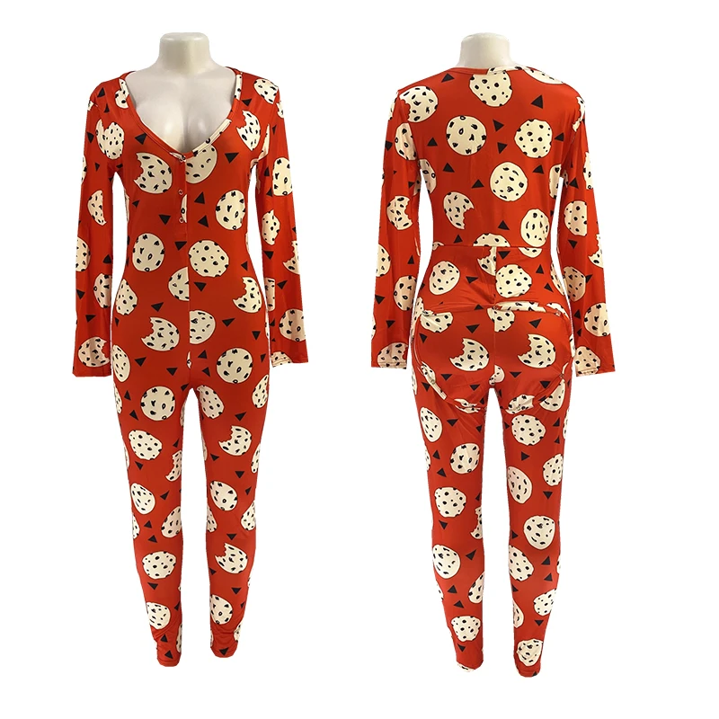 Custom plus size sexy p valley onesie wap onesie with butt flap long sleeve onesie for women with butt flap