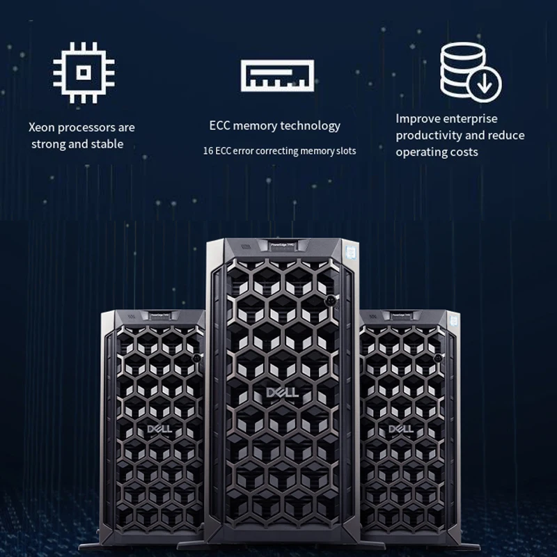 Cheap Dell T440 System Network 750W Xeon Computer Network Storage Ai TheTower Server Serveur Servidor