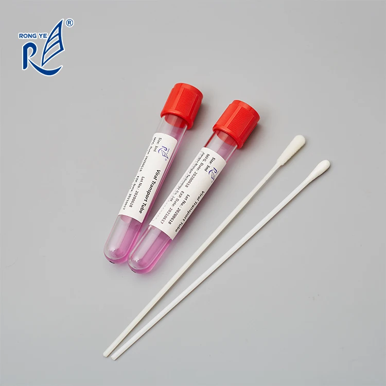 10ml PET viral tube 3ml VTM transport medium with specimen collection swab