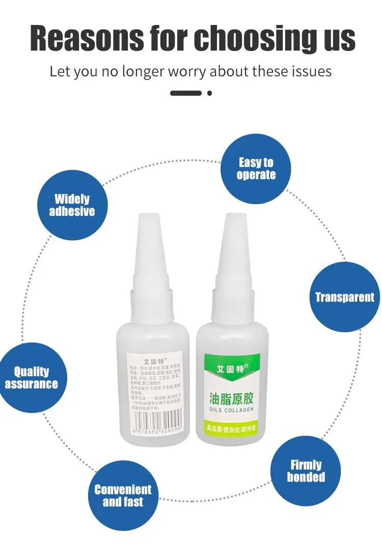 AODEGU Strong Adhesive Cyanoacrylate Ethyl Ester Universal Strong Adhesive