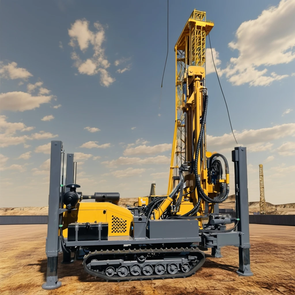 FYX180 180m depth Rubber Crawler Water Well Drilling Rig for Sale in China
