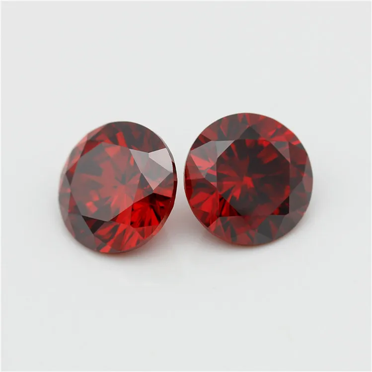xygems Garnet color loose gemstone round brilliant red garnet stone green garnet price