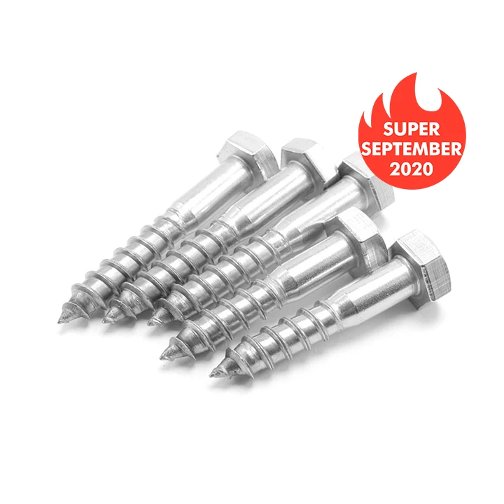 Болты по дереву с шестигранной головкой Din 571, размеры M5/M6/M8/M10/M3, латунные, титановые, метрические, 100 мм, из углеродистой стали