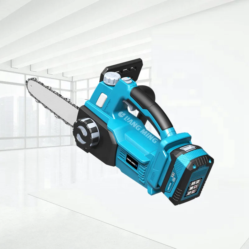 Electric 18V Battery Cordless Brushless Chain Saw Wood Cutter Tree Cutting Machines motosierra bateria model CHS-B0218