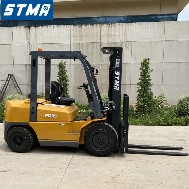 STMA brand good quality 3.5t 3.5ton 3 stage diesel forklift with Xinchai Euro 5 engine