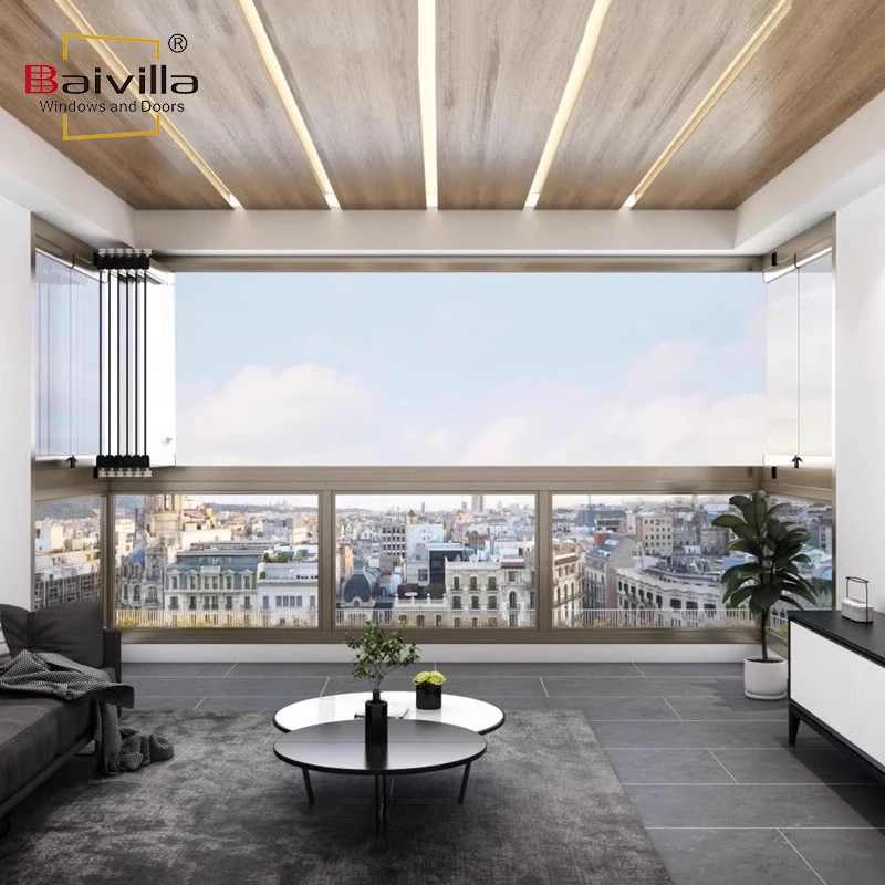 Double glass aluminum sliding window with net design living room building materials best aluminum sliding windows