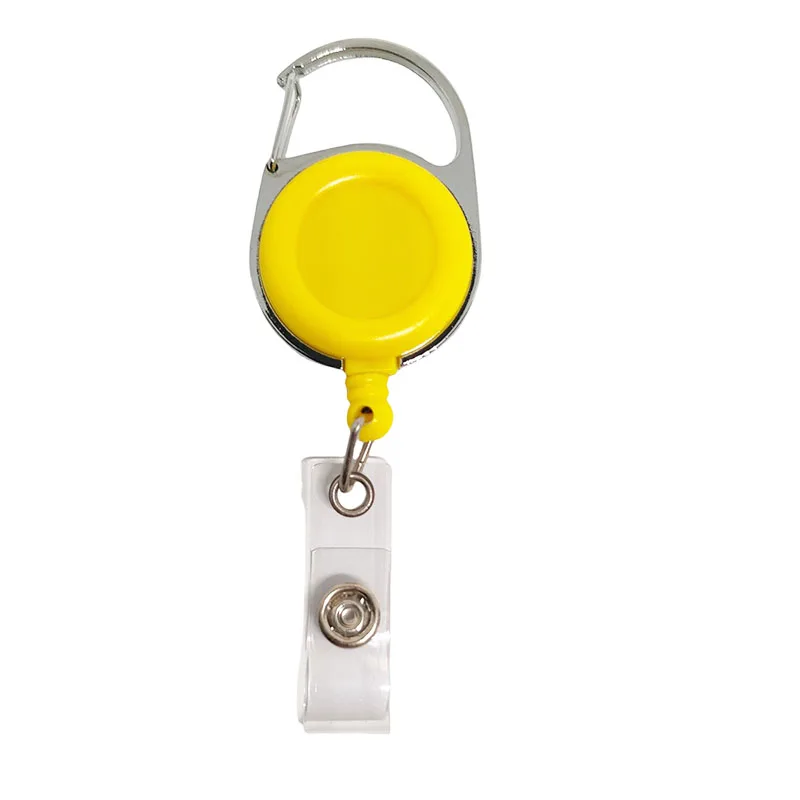 High Quality Badge Reels Wholesale Carabiner Badge Reel Custom Id Clips Retractable Badge Reel
