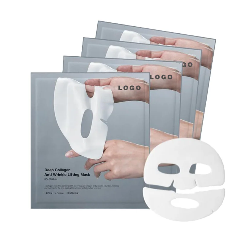 OEM Deep Moisturizing Collagen Anti-Wrinkle Lifting Mask Korean Bio-Cillagen Facial Sheet Mask One Pcs Private Label Face Mask