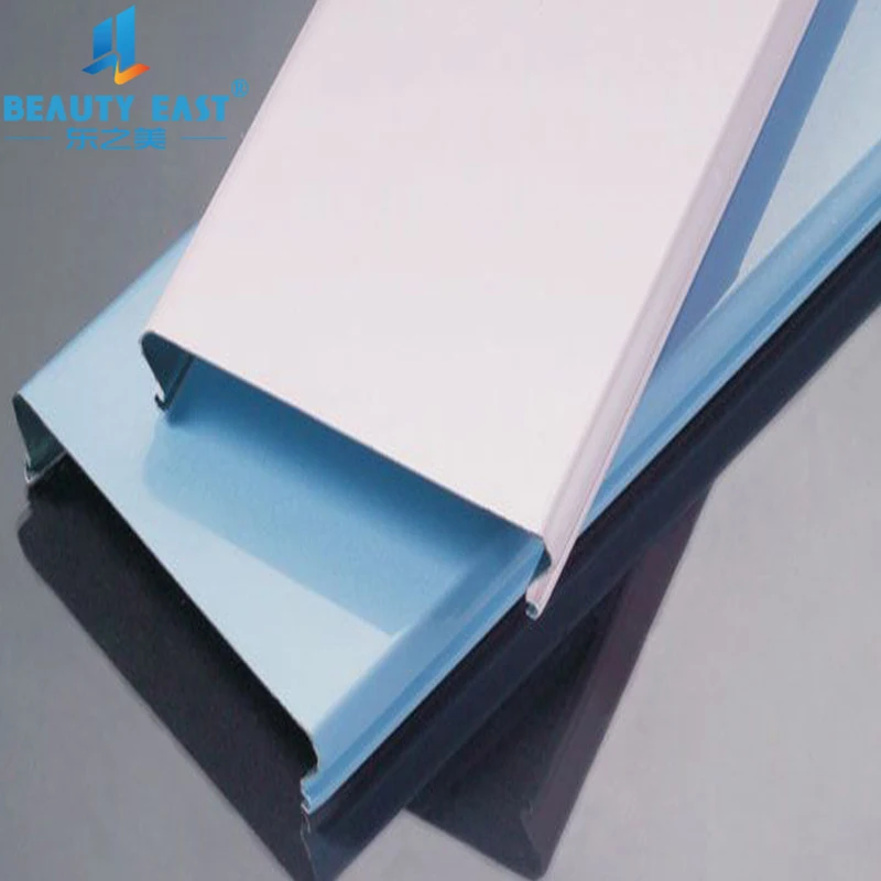 C100*0.5mm Beveled C shaped Closed Linear Aluminum Screen Ceiling