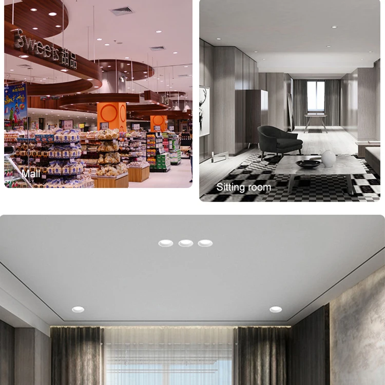 FAST Wholesale Price Indoor Recessed Embedded Commercial Aluminum Housing 5W 8W 15W LED Downlight