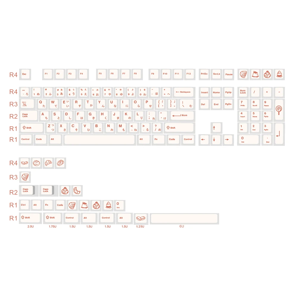 Royal Kludge oem keycap teclas personalizadas black backlit pbt keycaps custom profile anime keycap pbt sublimation