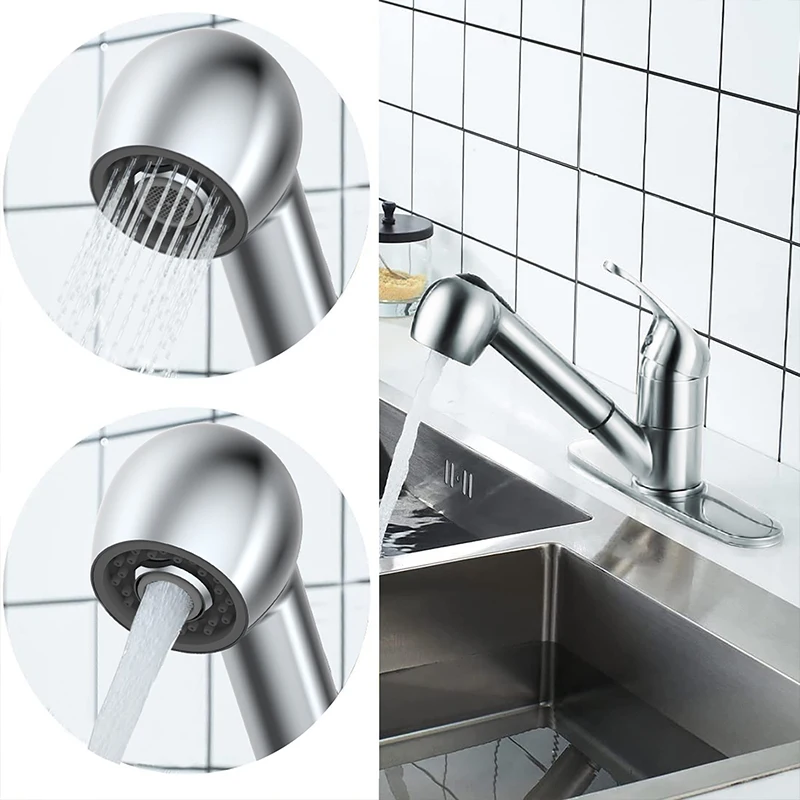RAINSHOWER HOT SALE water saving 2 Function Tap Replacement Part Polished Chrome Pull Down Kitchen Faucet Sprayer  Nozzle Head