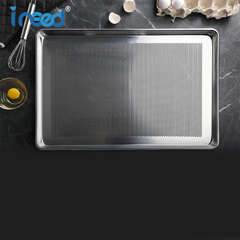 iNeed OEM 1,4 mm thickness Durable Construction Aluminum Baking Pan Tray from Chinese manufacturer