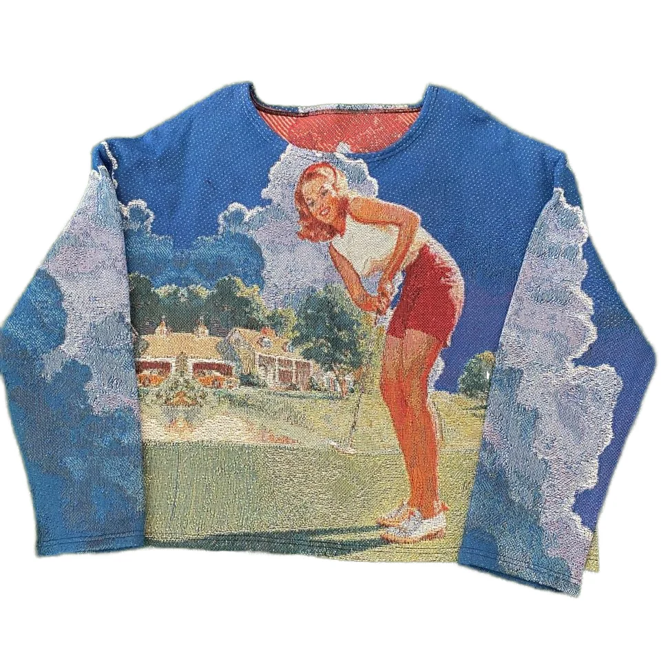 Hot sale custom tapestry crew necks all plus sizes  tapestry shirt  tapestry hoodies