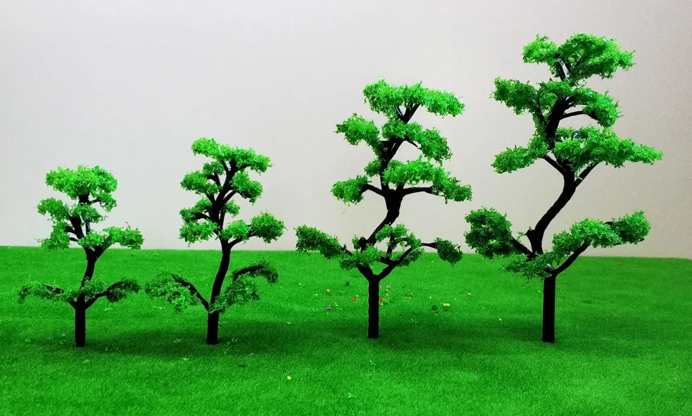 Модели деревьев разных пропорций