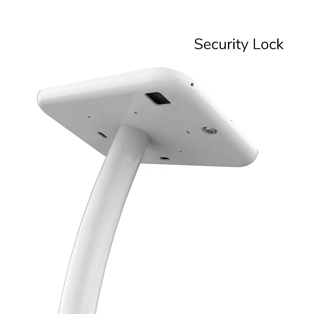 Anti Theft Slim Stand For Lenovo Tablet Auto Shows Cafe Stores Lockable Enclosure Holder Metal Floor Stand Heavy Base