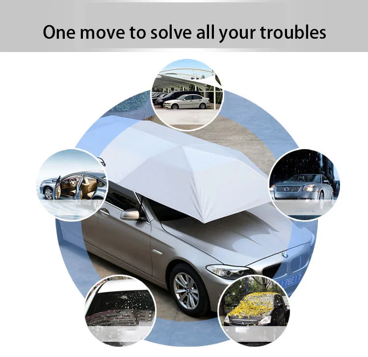 Uto Electronic Smart Automatic Sun Cover Sunshade Car Umbrella Shade Automatic Portable Remote Electronic Smart Easy Control