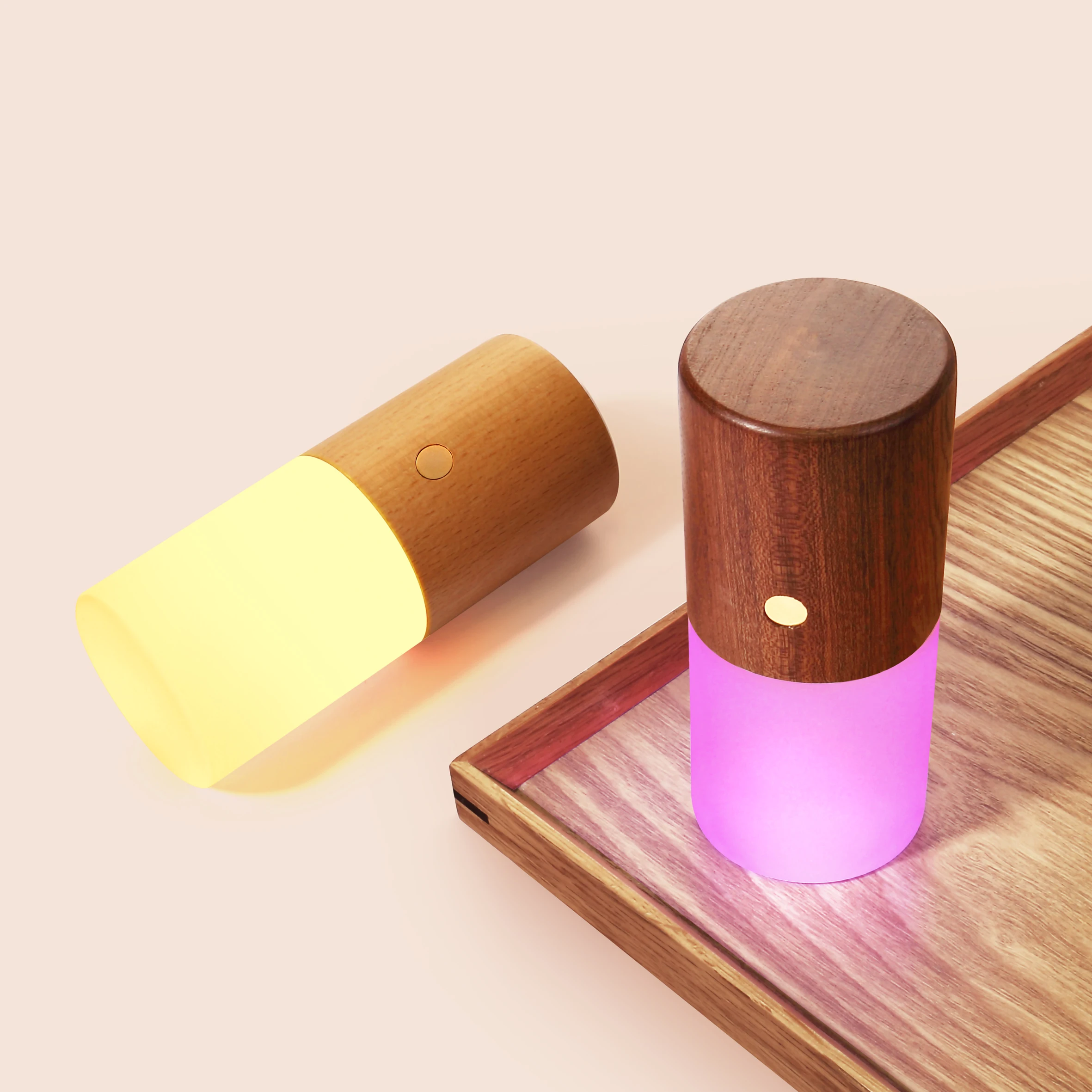 USB зарядка от аккумулятора дизайн деревянный материал гравитационное зондирование RGB цветная атмосфера ночник лампа для светового декора