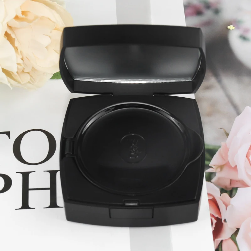 Custom air cushion bb cream case foundation loose powder jar blush concealer containers with powder puff with makeup mirror