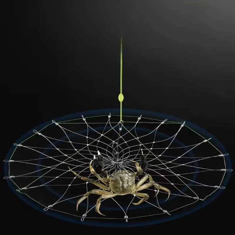 Langsheng High Quality Stainless Steel Automatic Retracting and Retracting of Crab Cage Fishing Bait Cage Sea Fishing Cage