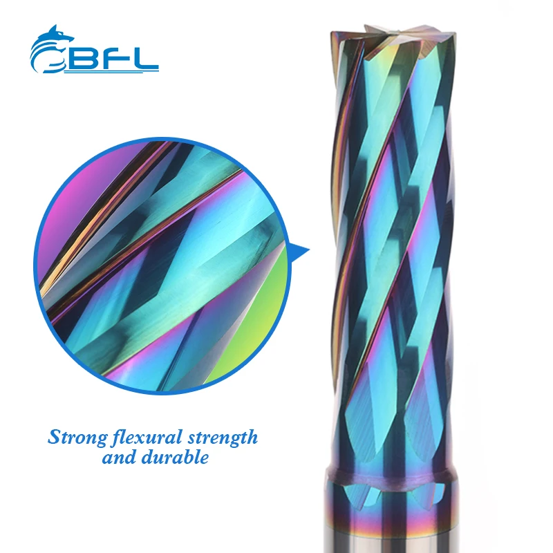 BFL Solid Carbide Milling Cutters 6 Flute Finishing end mill 6 flutes end mills flat end mill