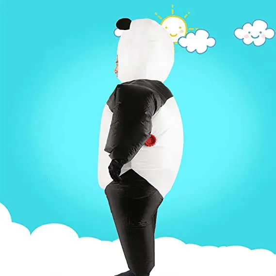 Black and White Inflatable Panda Costume for Christmas Halloween Enjoyable Blow up Costumes