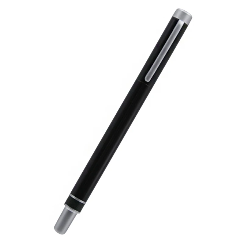 Lingmo Matt Black Silver Promotional Pen Custom Logo Metal Roller Pens