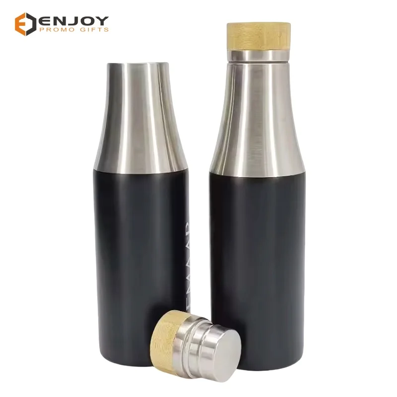 Wholesale hot bamboo cover 304 stainless steel large capacity water cup