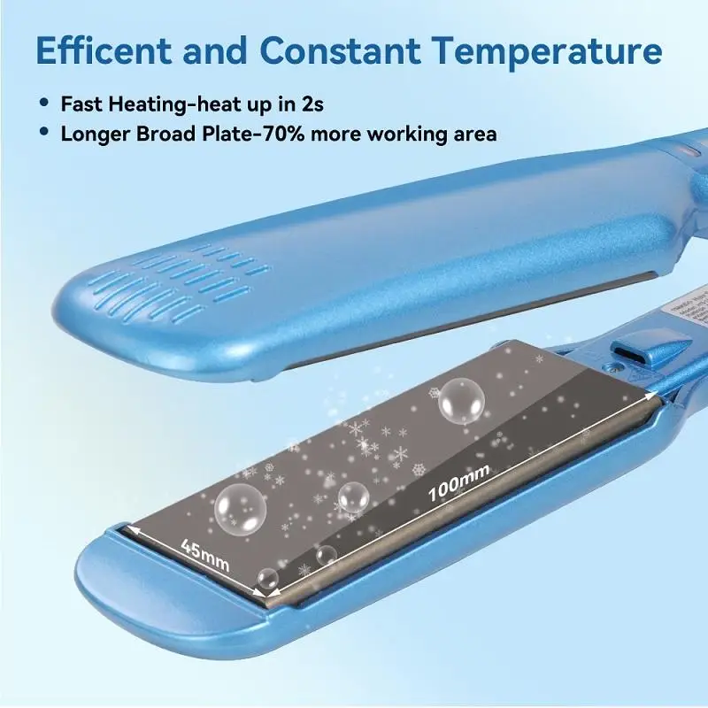 Top Sale 450-480F Titanium 2 In 1 Hair Salon Straightener Professional Flat Iron