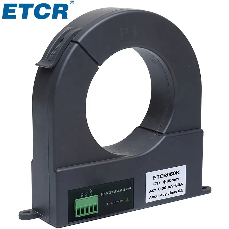 ETCR080K 60A AC сплит-сердечник трансформатор тока утечки зажим датчик тока Датчик тока производители
