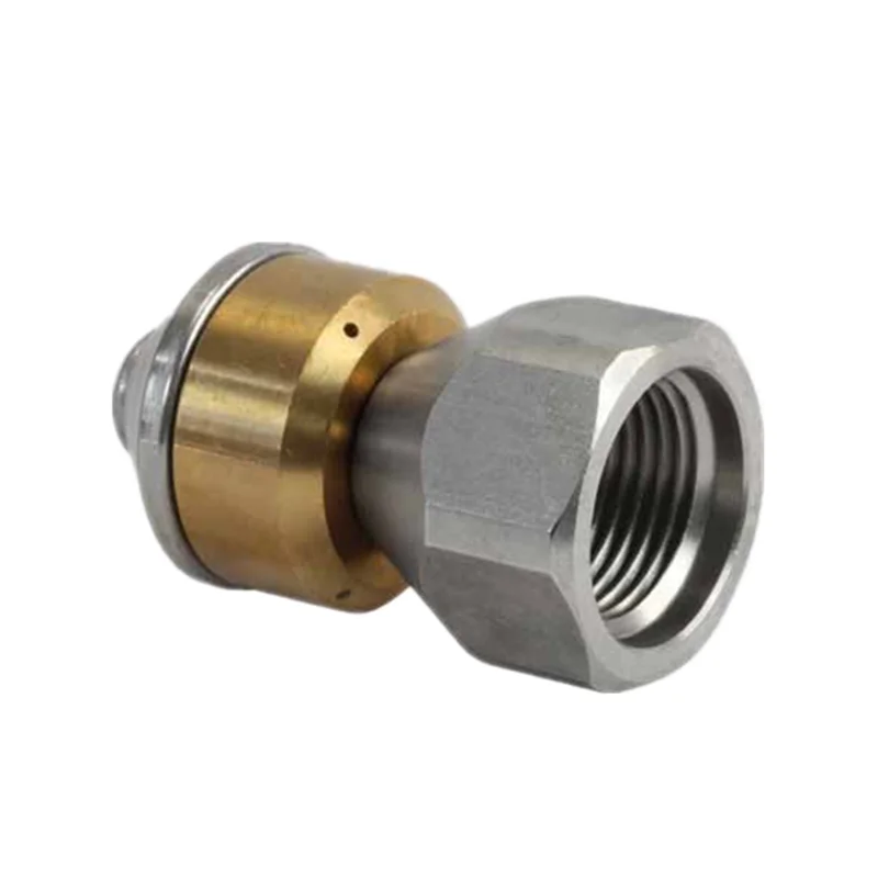 Factory Sale Various High Pressure Pipe Cleaning Car Washer Stainless Steel Rotating Sewer Cleaning Nozzle