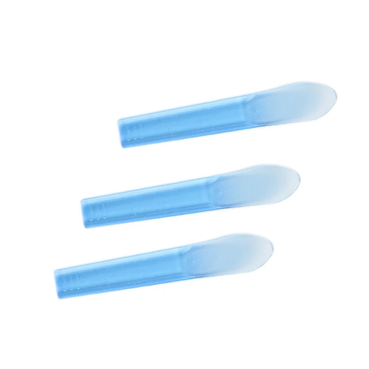 Wholesale low price black Y shaped skincare spatula face cream makeup plastic  applicator